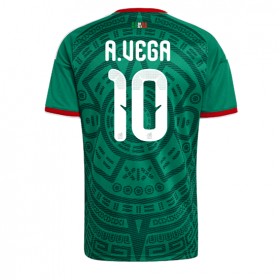 Mexiko Alexis Vega #10 Hemmakläder VM 2026 Kortärmad